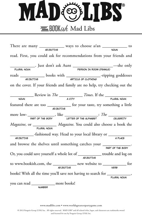 Mad Libs Online